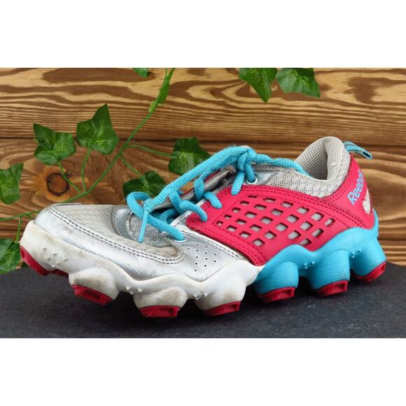 Reebok Youth Girls Shoes Size 3 M Pink Running‎ Fabric - Picture 1 of 7